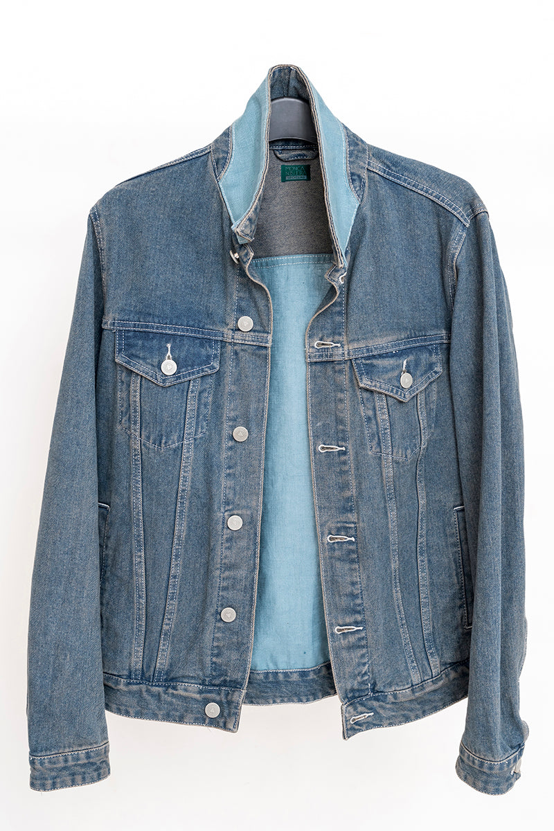 VESTE EN JEAN/LIN MISTRAL